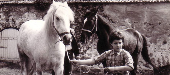 Olivier com cavalos